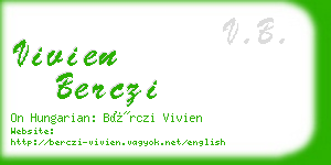 vivien berczi business card